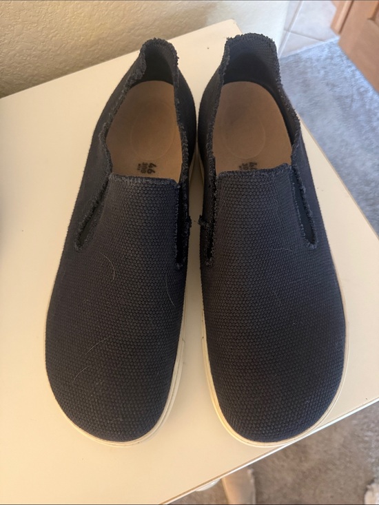 Men\'s Birkenstock Oswego Slip-On Canvas Casual Shoes - Navy main image 4
